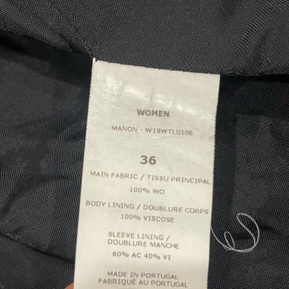 Officine Generale Manon Navy Blue Double Breasted Blazer Italian Wool Size 4 - Picture 10 of 10